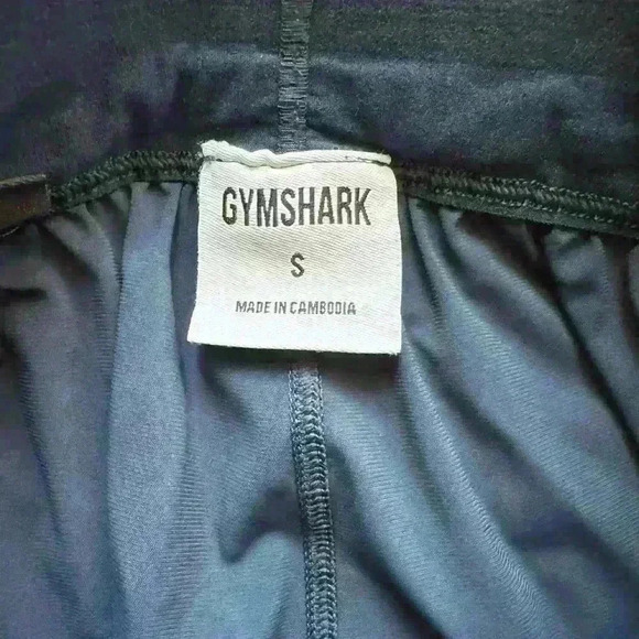Gymshark Cropped Navy Workout Joggers Size Small - Picture 4 of 4